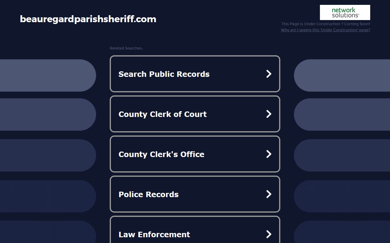 Beauregard Parish Sheriff inmate roster for booking reports